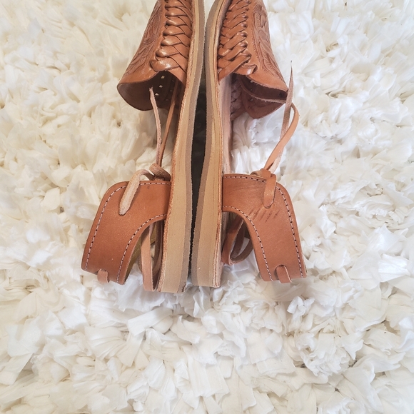 Mexican sandals Lace up 100%leather - Picture 2 of 8